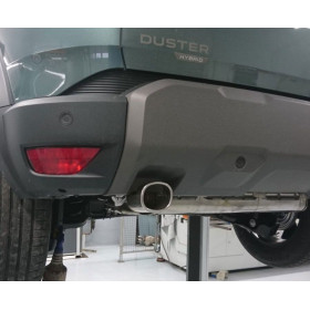 copy of Silent rear duplex stainless steel 1x90mm type 16 for DACIA DUSTER 4x4 FACELIFT