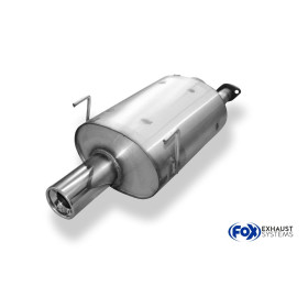 Silencieux arrière sport inox 1x90mm type 13 pour HONDA CIVIC 5 (EG2/EG3/EG4/EG6 EK3/EK4)