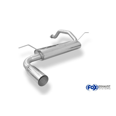 Silencieux arrière sport inox 1x90mm type 10 pour HONDA CIVIC 5 (EG2/EG3/EG4/EG6 EK3/EK4)