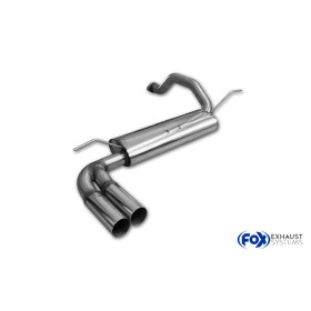 Silencieux arrière sport inox 2x76mm type 10 pour HONDA CIVIC 5 (EG2/EG3/EG4/EG6 EK3/EK4)