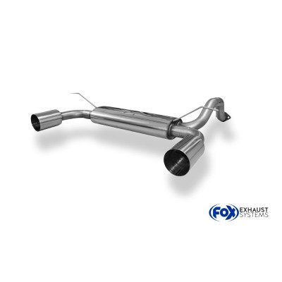 Silencieux arrière duplex sport inox 1x114mm type 10 pour HONDA CIVIC 5 (EG2/EG3/EG4/EG6 EK3/EK4)