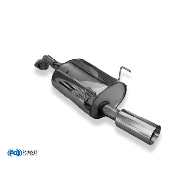 Silencieux arrière sport inox 1x100mm type 24 pour HONDA CIVIC 6 (EJ6 Coupé)