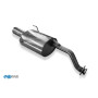 copy of Silent stainless steel rear 1x135x80mm type 52 for HONDA CIVIC IV