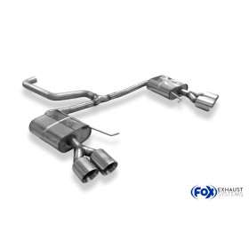 Silencieux arrière duplex inox 2x100mm type 25 pour SKODA OCTAVIA RS TYPE NX