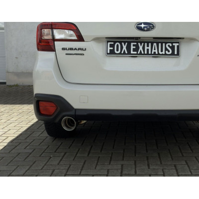 Silencieux arrière inox 1x100mm type 25 pour SUBARU OUTBACK TYPE BS