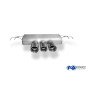 Silencieux arrière sport inox 3x100/90/100mm type 25 pour HONDA CIVIC 10 TYPE R (FK801)