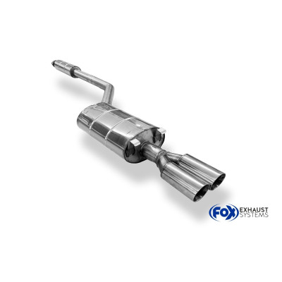 Catback silencieux arrière sport inox 2x80mm type 25 pour PORSCHE 944