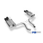 Silent rear duplex stainless steel 2x100mm type 25 for FORD MUSTANG MK6 FACELIFT COUPE/CABRIOLET