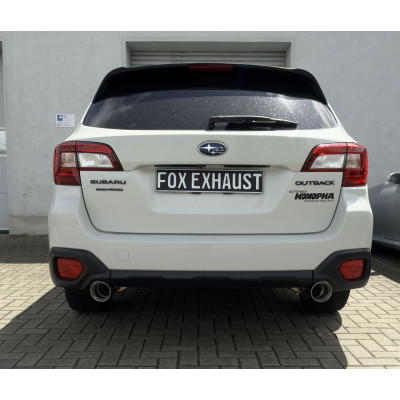 Catback - silencieux avant et arrière duplex sport 100% inox 1x100mm type 25 pour SUBARU OUTBACK TYPE BS