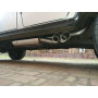 Silent rear "sidepipe" stainless steel 2x76mm type 14 for MERCEDES CLASSE G TYPE 463