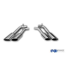 Stainless 2x115x85mm 38 stainless steel exhaust tips for MERCEDES CLASSE G500 TYPE 463