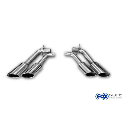 Stainless 2x115x85mm 38 stainless steel exhaust tips for MERCEDES CLASSE G500 TYPE 463