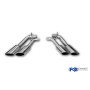 Embouts d'échappement "sidepipe" inox 2x115x85mm type 38 pour MERCEDES CLASSE G500 TYPE 463 (2018-)