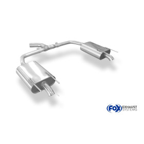 Silencieux arrière duplex inox sur sortie d'origine pour OPEL INSIGNIA B SPORTS TOURER