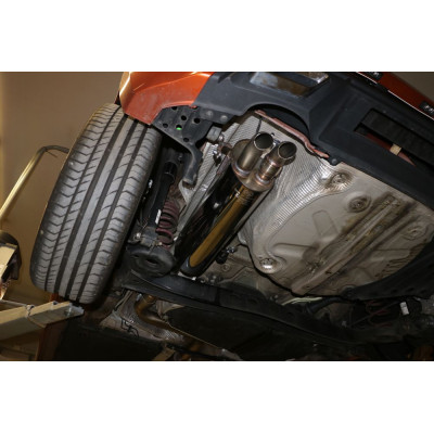 Silencieux arrière inox avec valve pour SKODA FABIA TYPE PJ