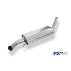 copy of Silent rear duplex stainless steel 1x160x80mm type 53 for VOLKSWAGEN T5/T6 4-MOTION