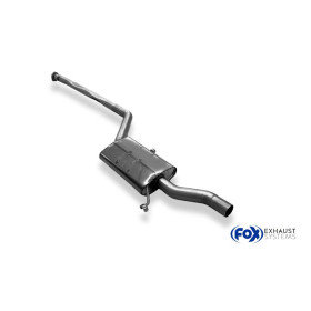 Silencieux avant inox pour AUDI 100 QUATTRO TYPE C3