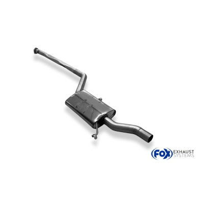 Silent rear duplex stainless steel 1x160x80mm type 53 for VOLKSWAGEN T5/T6 4-MOTION