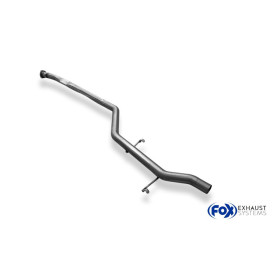Silent rear duplex stainless steel 1x160x80mm type 53 for VOLKSWAGEN T5/T6 4-MOTION