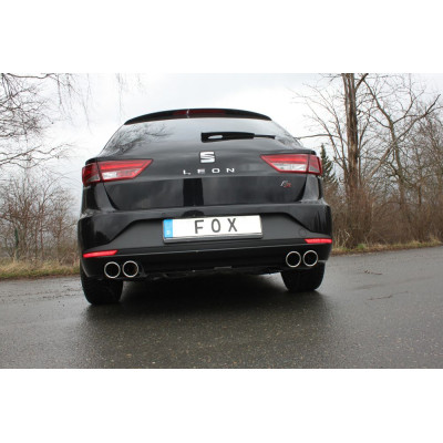 copy of Silent rear duplex stainless steel 1x145x65mm type 59 for SEAT LEON ST TYPE 5F