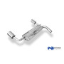 Silent rear duplex stainless steel 1x129x106mm type 32 for FORD FOCUS RS MK2