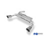 Silent rear duplex stainless steel 1x129x106mm type 32 for FORD FOCUS RS MK2