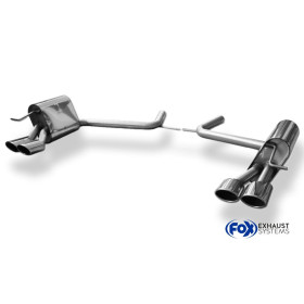 Silencieux arrière duplex inox 2x106x71mm type 32 pour MERCEDES CLASSE E TYPE S211