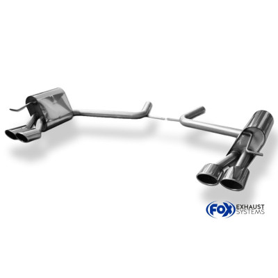 Silent rear duplex stainless steel 2x106x71mm type 32 for MERCEDES CLASSE E TYPE S211