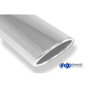 copy of Silent stainless steel rear 1x135x80mm type 52 for HONDA CIVIC IV