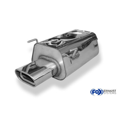 copy of Silent stainless steel rear 1x135x80mm type 52 for HONDA CIVIC IV