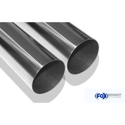 Silencieux arrière duplex sport inox 2x76mm type 10 pour HONDA CIVIC 7 TYPE R (EP3)