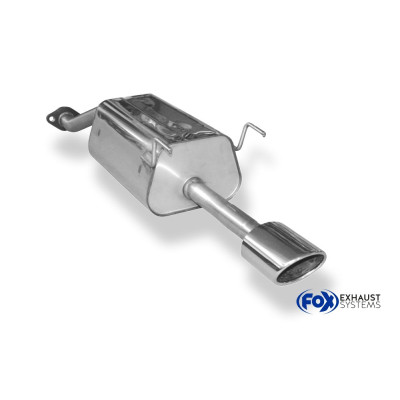 copy of Silent stainless steel rear 1x135x80mm type 52 for HONDA CIVIC IV