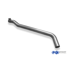 2x80mm stainless steel silent for SEAT LEON TYPE 5F