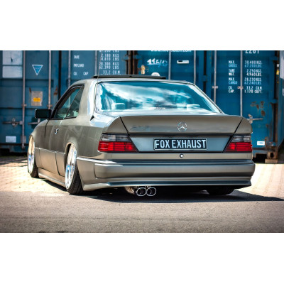 copy of Silent stainless steel rear 2x55mm type 28 for MERCEDES CLASSE E TYPE W124