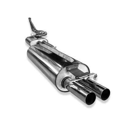 Ligne d'échappement sport 100% inox FOX (2x55mm type 10) pour MERCEDES 123 4 cylindres