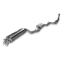 Ligne d'échappement complète sport 100% inox FOX (2x55mm type 26) pour MERCEDES 123 4 cylindres