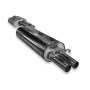 Demi-ligne d'échappement sport 100% inox FOX (2x55mm type 10) pour MERCEDES 123 4 cylindres
