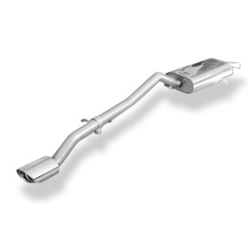 Silencieux arrière inox 1x115x85mm type 32 pour MERCEDES CLASSE A TYPE W169