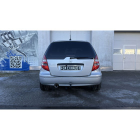Silencieux arrière inox 1x90mm type 22 pour MERCEDES CLASSE A TYPE W169