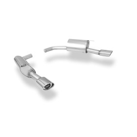 copy of Silent rear duplex stainless steel 1x115x85mm type 38 for JAGUAR XK8/XKR TYPE QEV/QDV