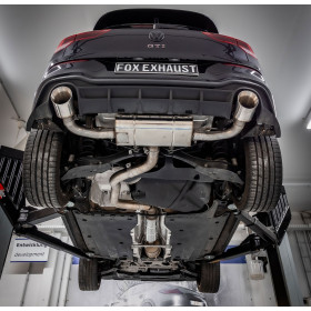 Catback avec silencieux arrière duplex inox 1x125mm type 24 pour VOLKSWAGEN GOLF MK8 GTI