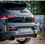 Catback avec silencieux arrière duplex inox 1x160x130mm type 38 (émaillé noir) pour VOLKSWAGEN GOLF MK8 GTI