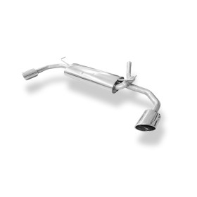 Silent rear duplex stainless steel 1x115x85mm type 38 for OPEL MOKKA 4x2/4x4