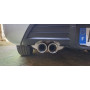 Silent stainless steel rear 2x80mm type 13 for PEUGEOT 407 BERLINE