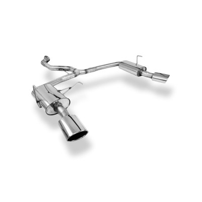 Silent rear duplex stainless steel 1x140x90mm type 32 for OPEL VECTRA C OPC CARAVAN