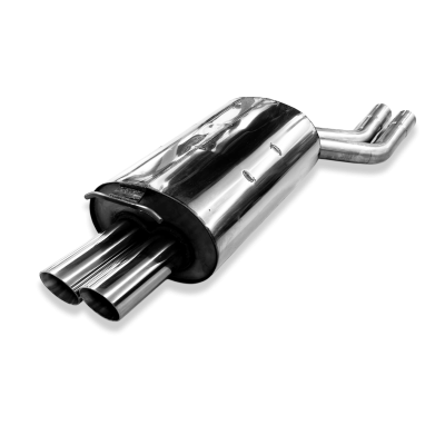 Silencieux arrière inox 2x76mm type 25 pour BMW X3 TYPE E83