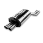 Silencieux arrière inox 2x76mm type 25 pour BMW X3 TYPE E83