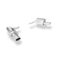 Silencieux arrière duplex inox 1x115x85mm type 32 pour MERCEDES CLASSE E COUPE TYPE C207