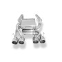 Stainless rear stainless steel 4x100mm type 16 for CORVETTE C6