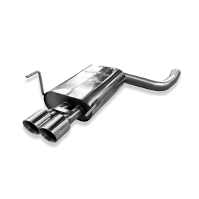 Silencieux arrière inox 2x80mm type 25 pour MERCEDES CLK TYPE W208